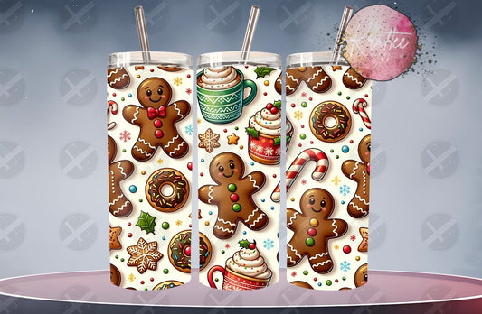 Gingerbread 20oz Skinny Tumbler