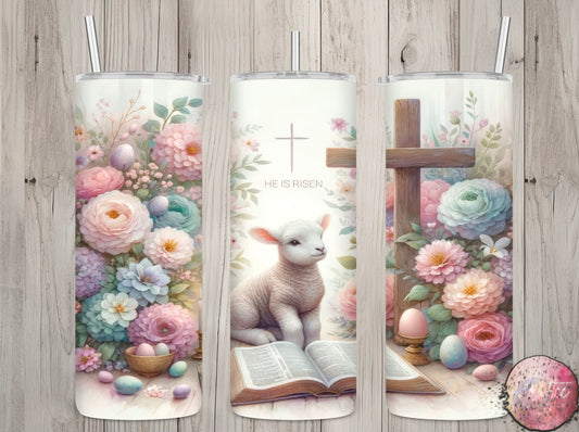He Is Risen 20oz Skinny Tumbler