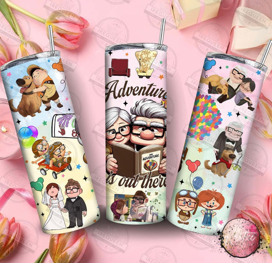 Adventure Is Out There Up 20oz Skinny Tumbler