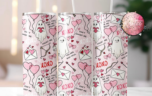 Valentine Ghosts 20oz Skinny Tumbler
