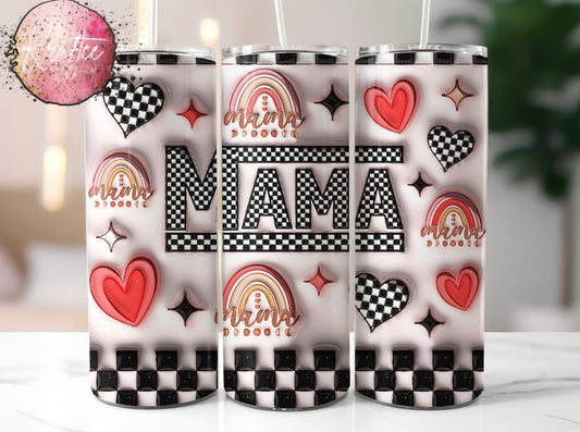 Checkered Mama 20oz Skinny Tumbler