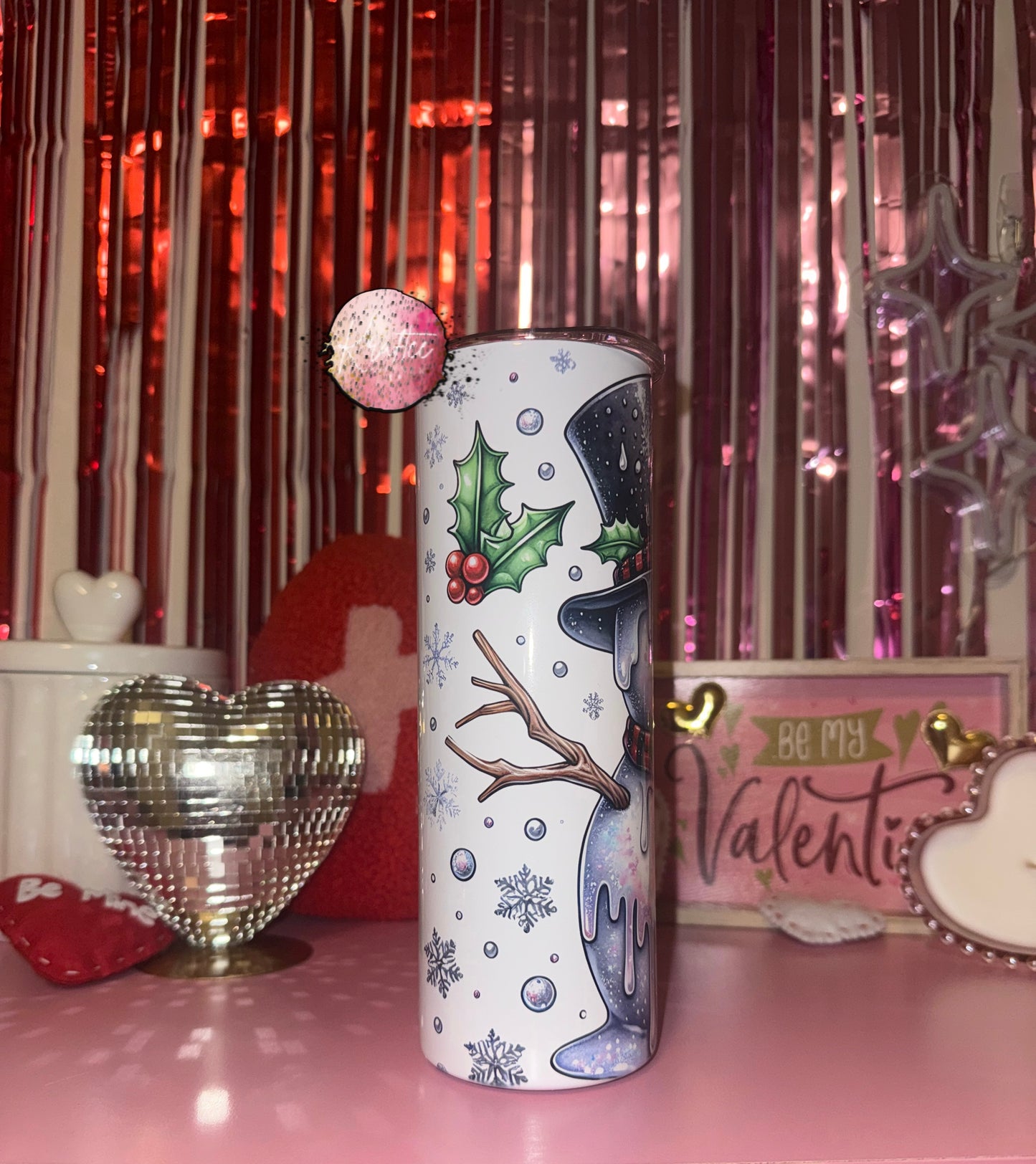 Meltdown Snowman 20oz Skinny Tumbler
