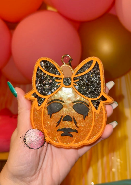 Mikey Bow Pumpkin Car Freshie