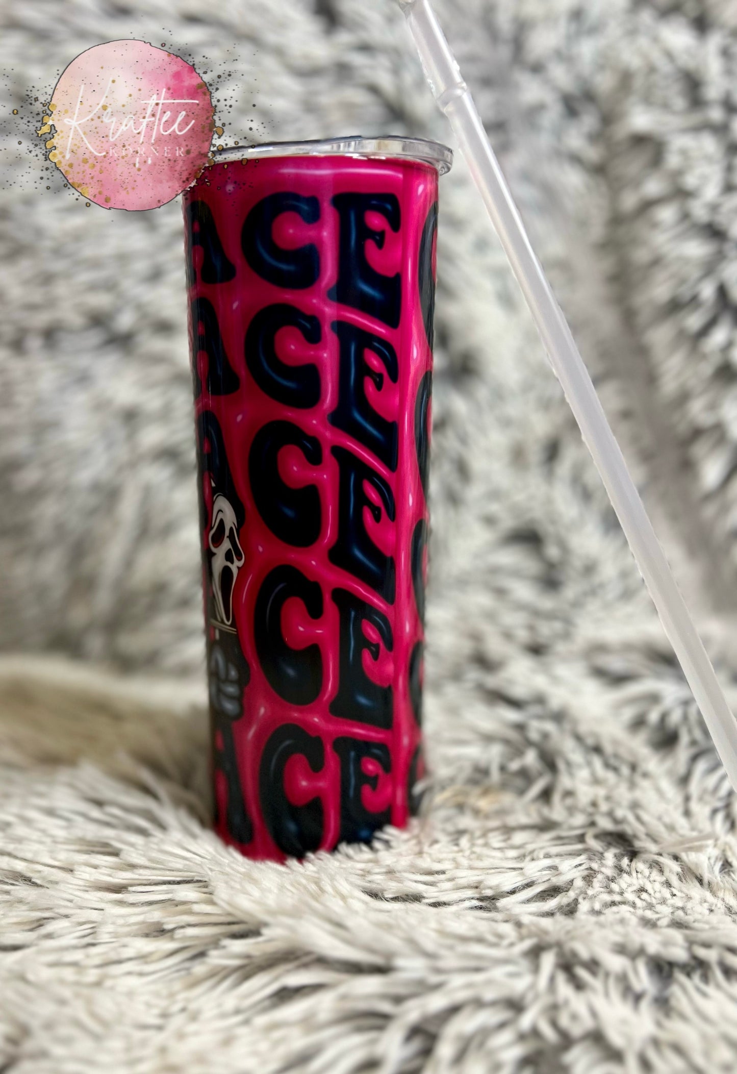 Ghostface 20oz Skinny Tumbler