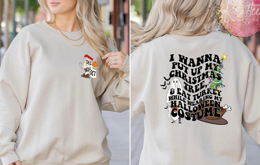 Oct Nov Dec Adult Unisex Crewneck Sweatshirt