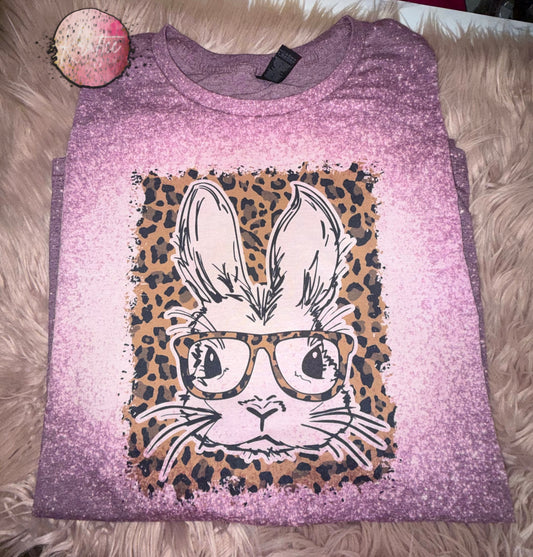 Cheetah Bunny Bleached T-shirt