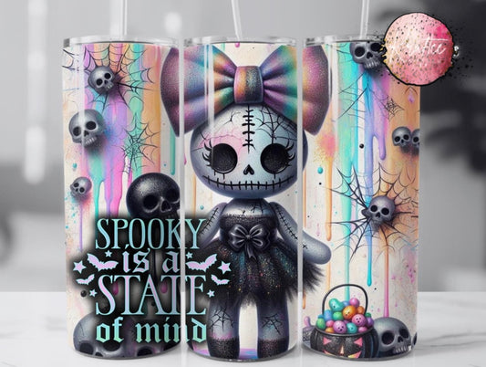 Spooky Is A State Of Mind 20oz Skinny Tumbler