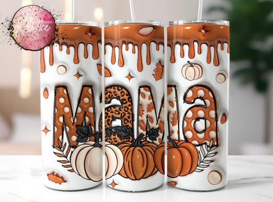 Fall Mama Drip 20oz Skinny Tumbler