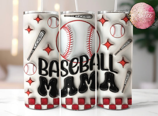 Baseball Mama 20oz Skinny Tumbler