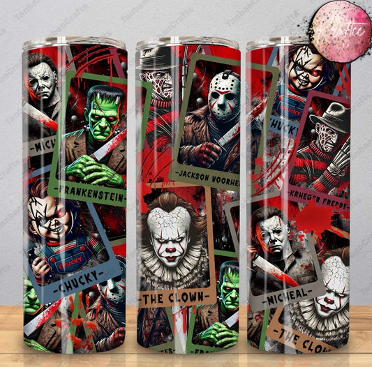 Horror Cards 20oz Skinny Tumbler