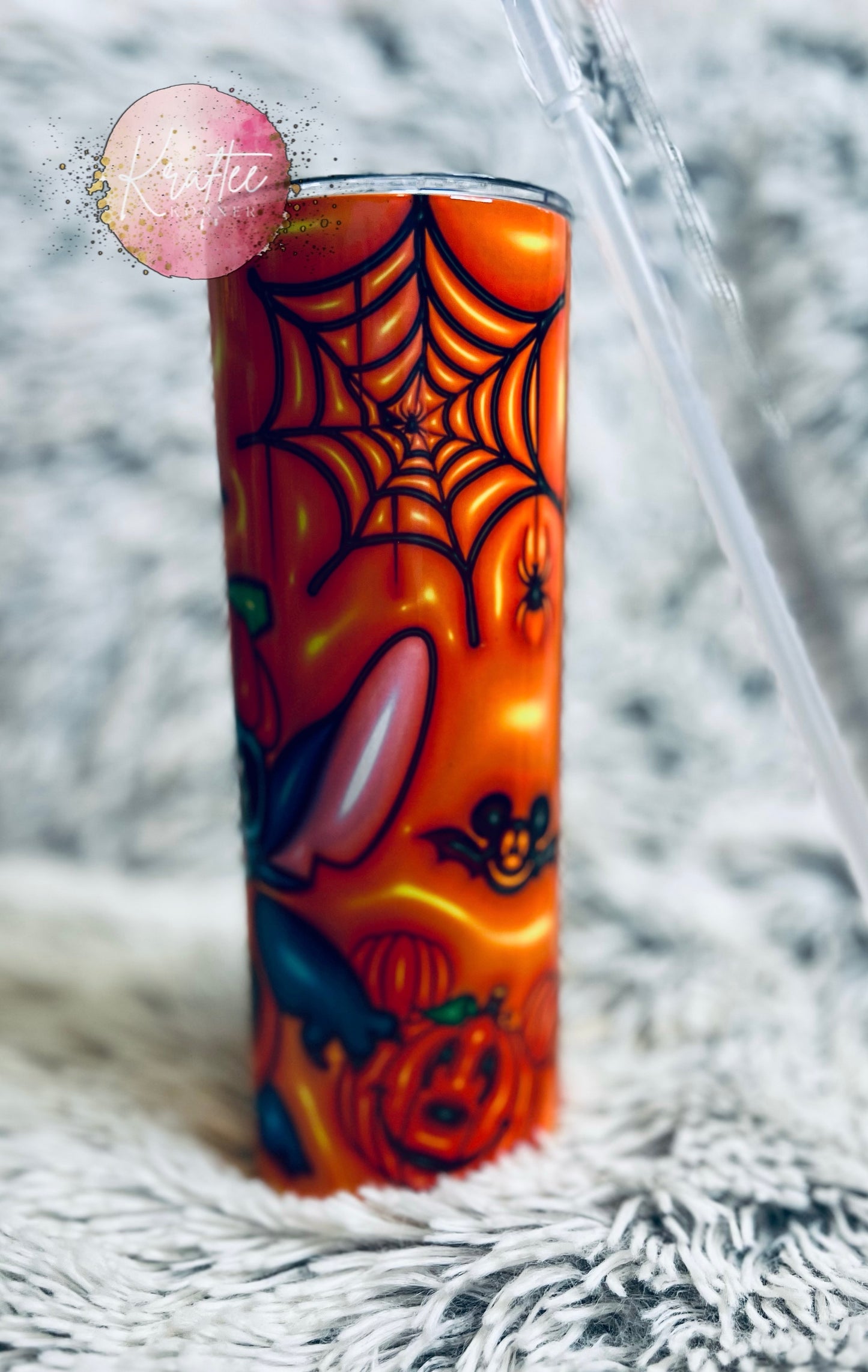 Pumpkin Stitch 20oz Skinny Tumbler