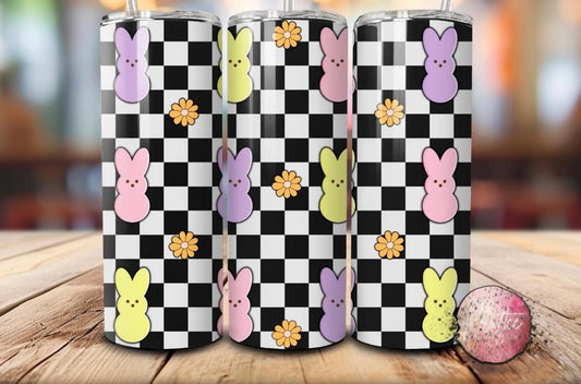 Checkered Peeps 20oz Skinny Tumbler