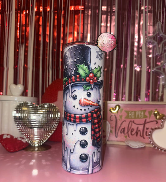 Meltdown Snowman 20oz Skinny Tumbler