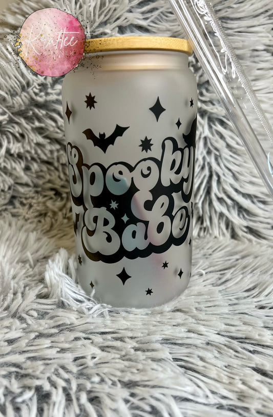 Spooky Babe 16oz Libby Glass