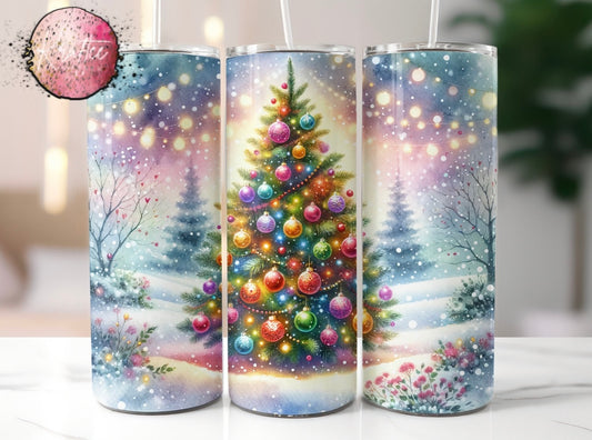 Christmas Tree  20oz Skinny Tumbler