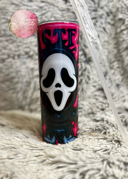 Ghostface 20oz Skinny Tumbler