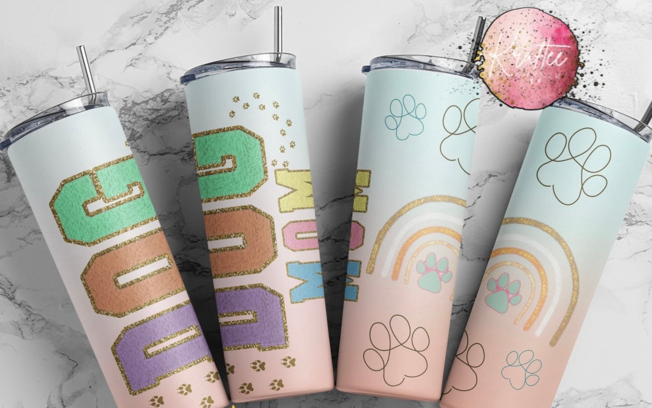 Dog Mom 20oz Skinny Tumbler