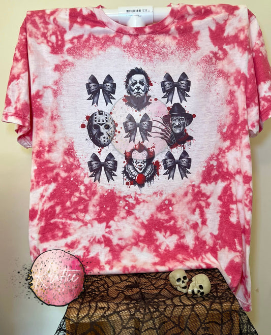 Horror Bows Bleached Unisex T-shirt