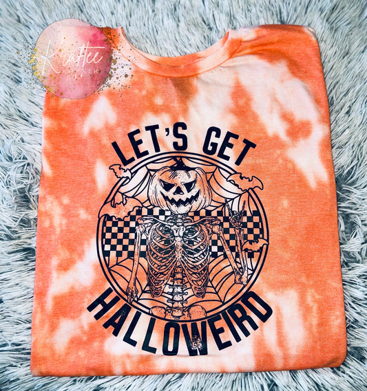 Halloweird Adult Bleached Unisex T-shirt
