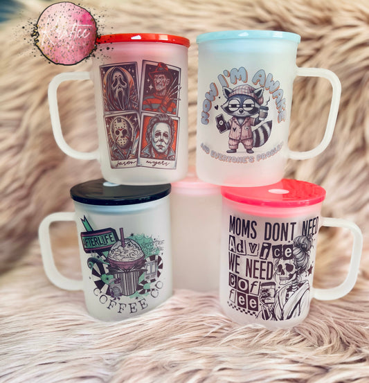 17oz Glass Coffee Mug