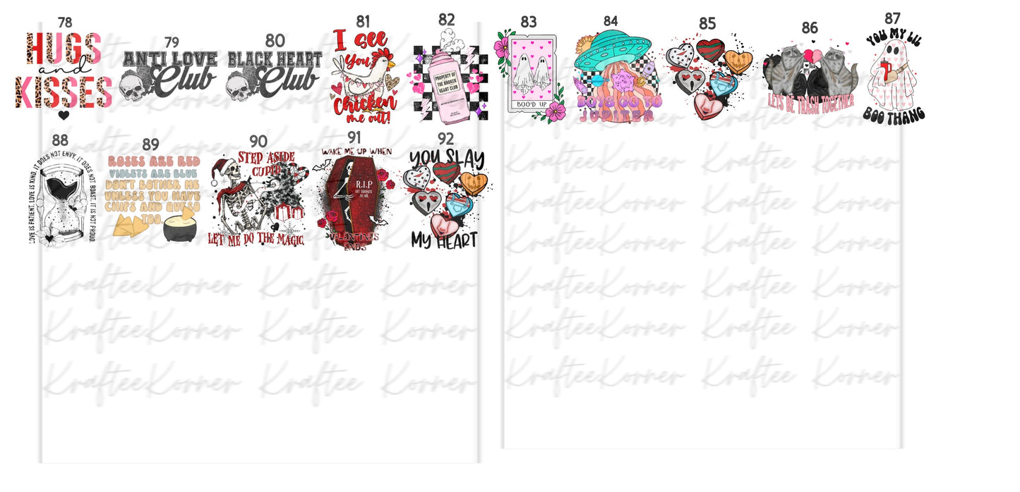 Create Your Own T-shirt - Valentine Sublimation Designs