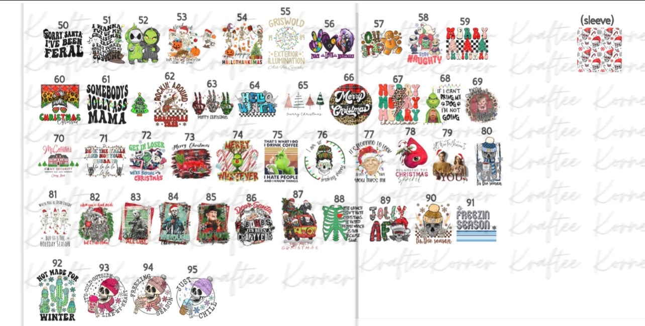 Create Your Own T-shirt - Christmas Sublimation Designs