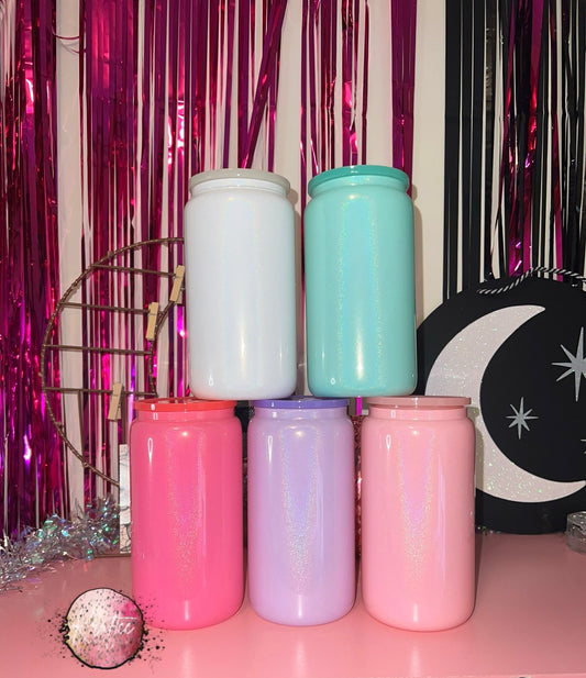16oz Custom Shimmer Libby Glass