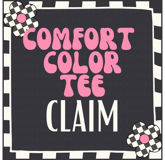 LIVE COMFORT COLOR TSHIRT CLAIM