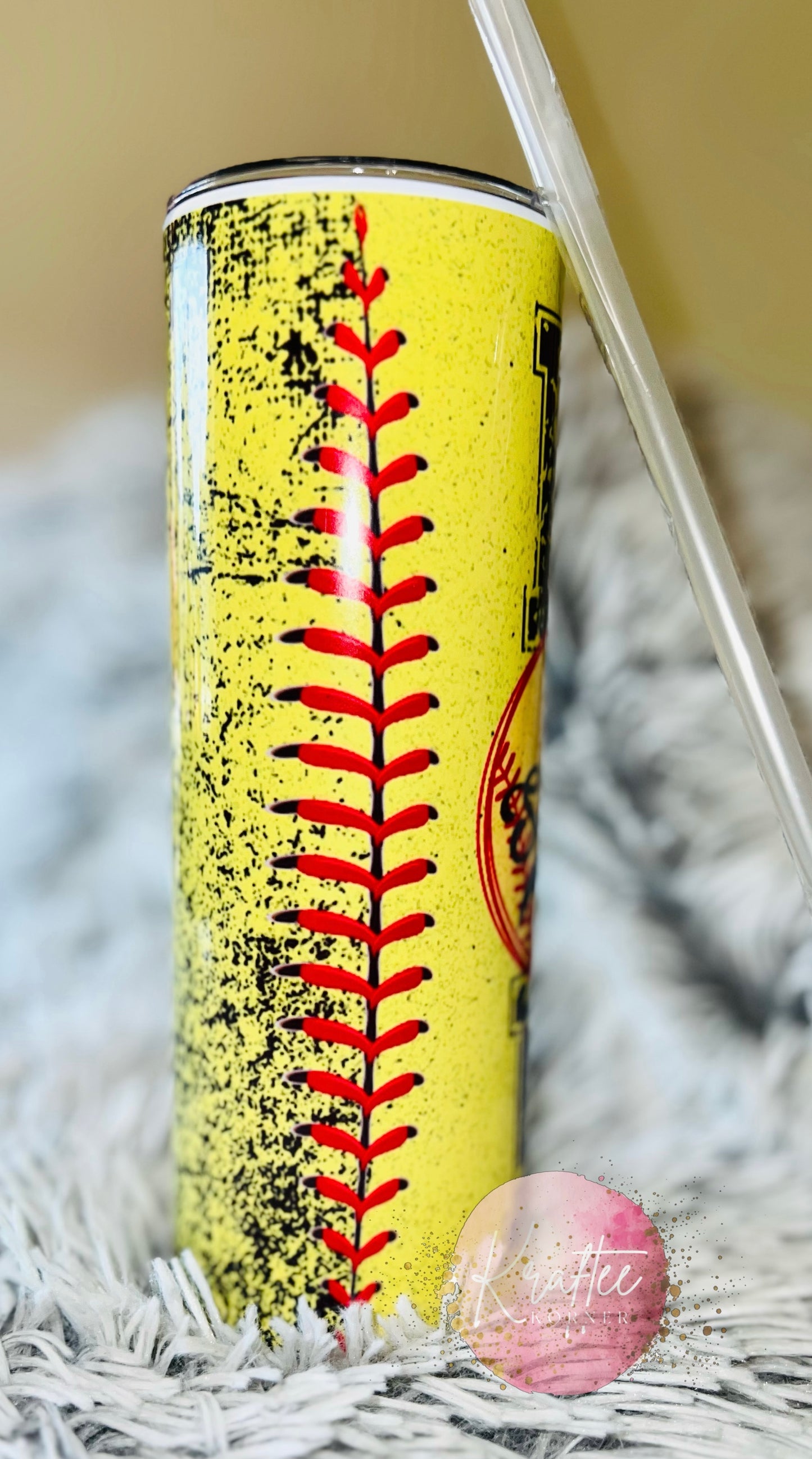 Softball Mom 20oz Skinny Tumbler