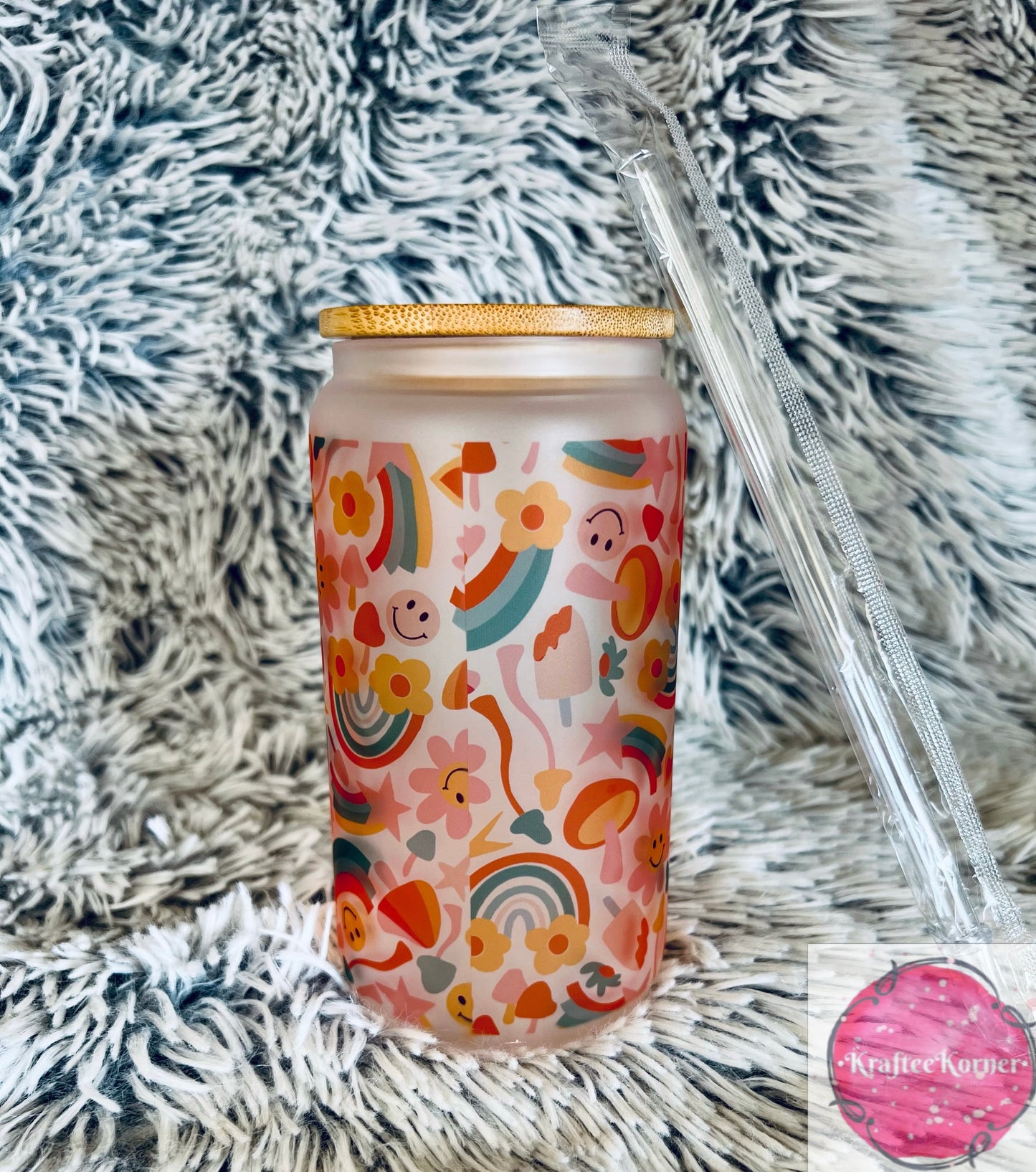 Choose Happy 16oz Libby Glass