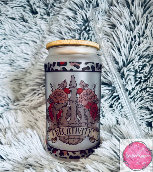 Eff Negativity 16oz Libby Glass