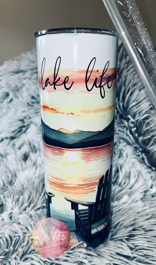 Lake Life 20oz Skinny Tumbler
