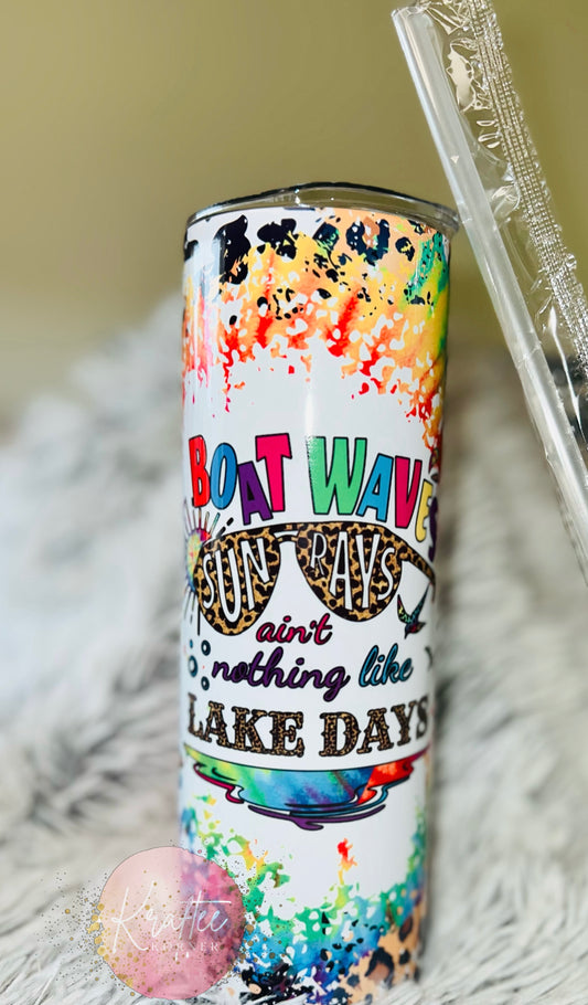 Lake Days 20oz Skinny Tumbler