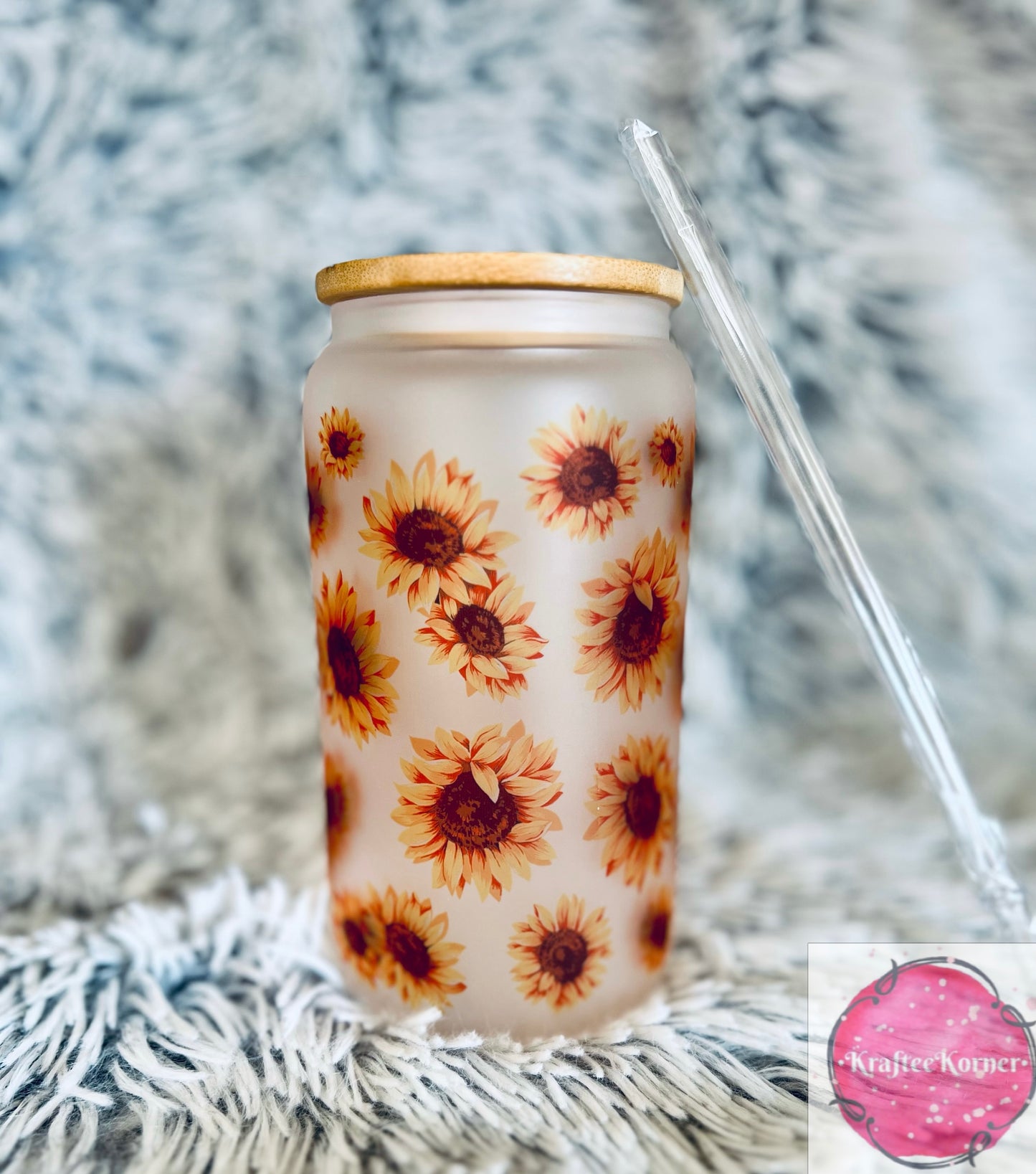 Sunflower 16oz Libby Glass