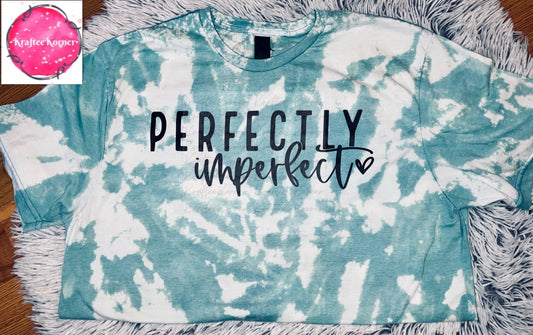 Perfectly Imperfect Adult Bleached Unisex Tshirt
