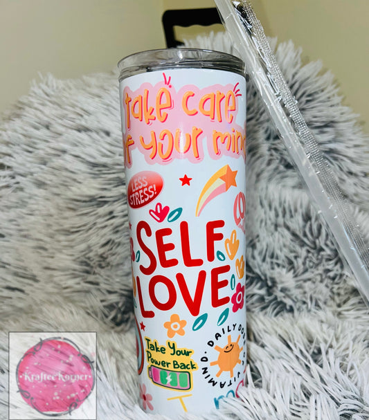 Self Love 20oz Skinny Tumbler
