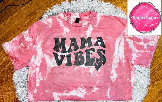 Mama Vibes Bleached Unisex T-shirt